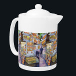 Buitengewone artistieke werkbelasting theepot<br><div class="desc">Origineel schilderij van een Hot Dog Vendor in Manhattan door New York City,  Fine Art Artiest,  Gaye Elise Beda Zie gayeelisebeda.store https://www.redbubble.com/shop/?query=Gaye Elise Beda&ref=search_box https://gayeelise-beda.pixels.com http://www.zazzle.com/gaye elise beda gifts http://issuu.com/lieslmarelli/docs/wia278-july-issuu/1?e=2826034/843692 q=gaye elise beda&x=-749&y=-111 https://fineartamerica.com/profiles/gayeelise-beda www.synchronopedia.com/wwsah_candidate_list.htm</div>