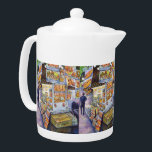 Buitengewone artistieke werkbelasting theepot<br><div class="desc">Origineel schilderij van een Hot Dog Vendor in Manhattan door New York City,  Fine Art Artiest,  Gaye Elise Beda Zie gayeelisebeda.store https://www.redbubble.com/shop/?query=Gaye Elise Beda&ref=search_box https://gayeelise-beda.pixels.com http://www.zazzle.com/gaye elise beda gifts http://issuu.com/lieslmarelli/docs/wia278-july-issuu/1?e=2826034/843692 q=gaye elise beda&x=-749&y=-111 https://fineartamerica.com/profiles/gayeelise-beda www.synchronopedia.com/wwsah_candidate_list.htm</div>