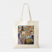 Buitengewone artistieke werkbelasting tote bag (Achterkant)