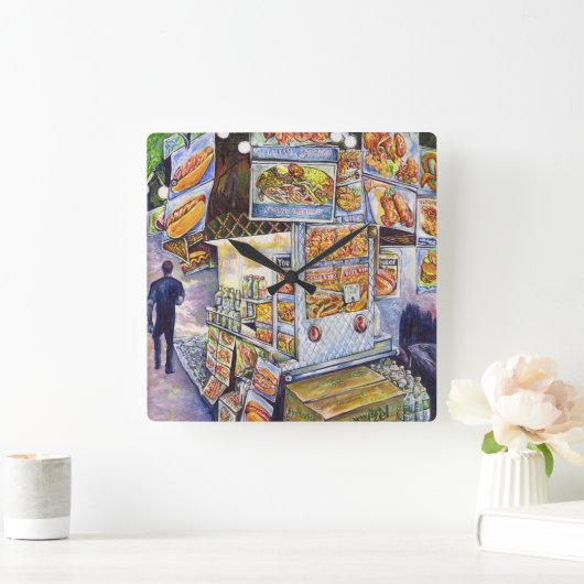 Buitengewone artistieke werkbelasting vierkante klok (Huis)