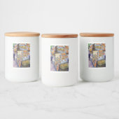 Buitengewone artistieke werkbelasting voedselcontainer etiket (Flessen)