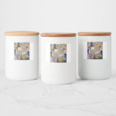 Buitengewone artistieke werkbelasting voedselcontainer etiket (Flessen)