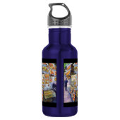 Buitengewone artistieke werkbelasting waterfles  (Achterkant)