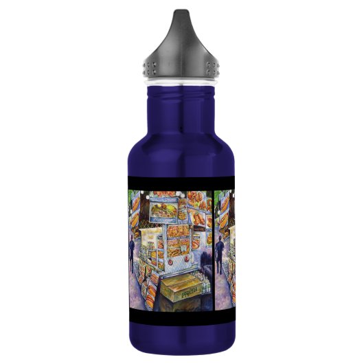 Buitengewone artistieke werkbelasting waterfles  (Links)