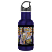 Buitengewone artistieke werkbelasting waterfles  (Voorkant)