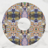 Buitengewone artistieke werkbelasting wijnglaslabel (Achterkant)