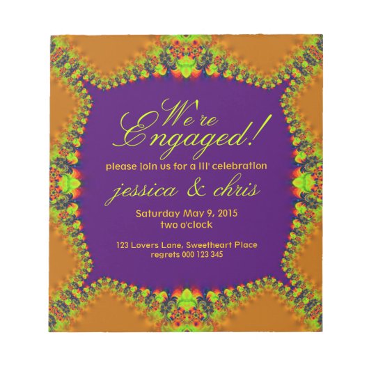 BUITENGEWONE BUITENGEBIED Verloving Notitieblok (Voorkant)