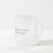 Buitengewone claims Mok glas (Voorkant rechts)