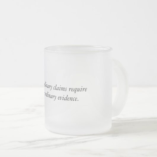 Buitengewone claims Mok glas (Voorkant rechts)