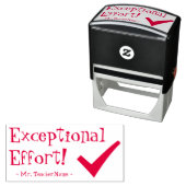 "Buitengewone inspanning!" Tutor Feedback Rubber S Zelfinktende Stempel (In situ)