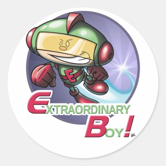 Buitengewone jongen! Sticker (Voorkant)