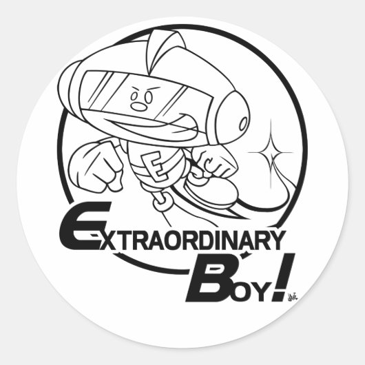 Buitengewone jongen! Sticker (Voorkant)