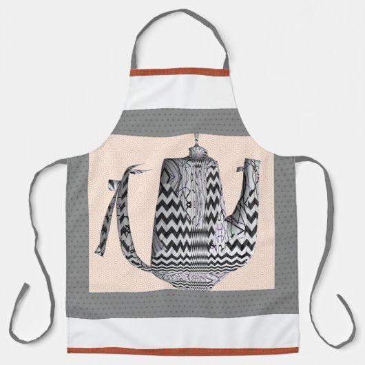 Buitengewone koffiepot Kitchen Craft Chef Schort (Voorkant)