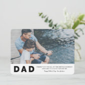 Buitengewone Lessenkaart voor Vaderdag Kaart (Staand voorkant)