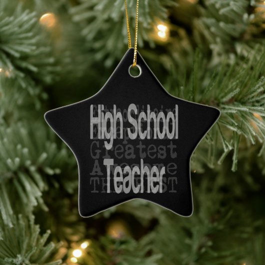 Buitengewone Middelbare Schoolleraren Keramisch Ornament (Boom)