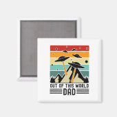 Buitengewone papa, Alien Vaderdag Magneet (Voorkant / Achterkant)