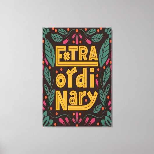 Buitengewone Type Art Canvas Afdruk (Voorkant)