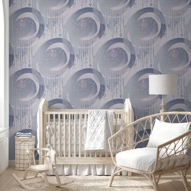 Buitengewoon Abstract Deco Vormen Patroon 1 Behang (Kinderen)