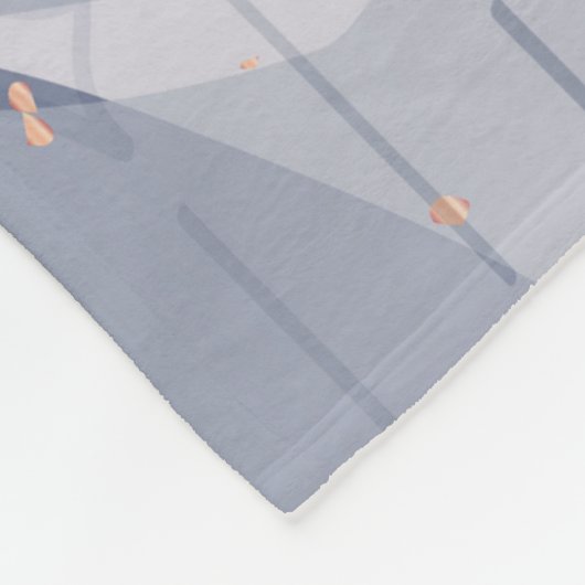 Buitengewoon Abstract Deco Vormen Patroon 1 Fleece Deken (Hoek)