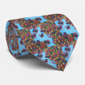 Buitengewoon blauw Stropdas (Opgerold)