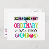 Buitengewoon Briefkaart (Voorkant / Achterkant)