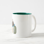 Buitengewoon cool Dad Otter Pun Funny Vaderdag Tweekleurige Koffiemok (Voorkant rechts)