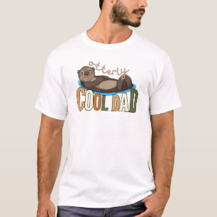 Buitengewoon cool Dad Otter Pun Vaderdag T-shirt