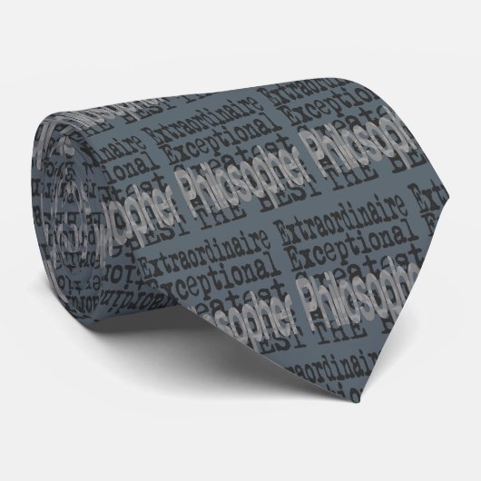 buitengewoon filosoof stropdas (Opgerold)