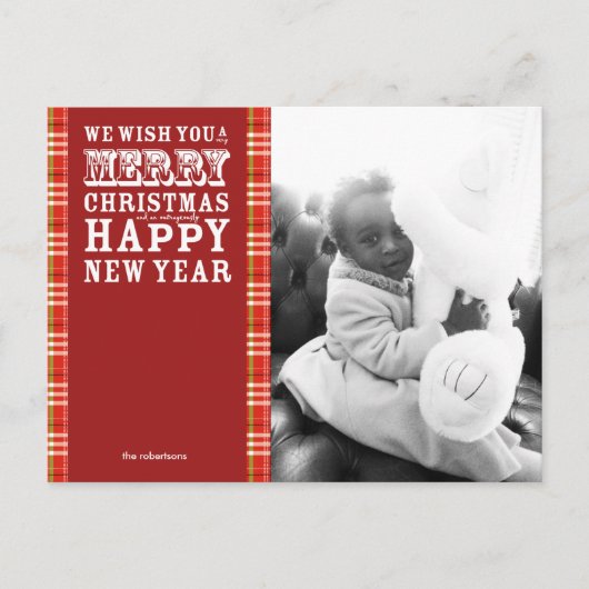 Buitengewoon Happy Holiday Photo Briefkaart (Voorkant)