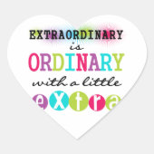 Buitengewoon Hart Sticker (Voorkant)