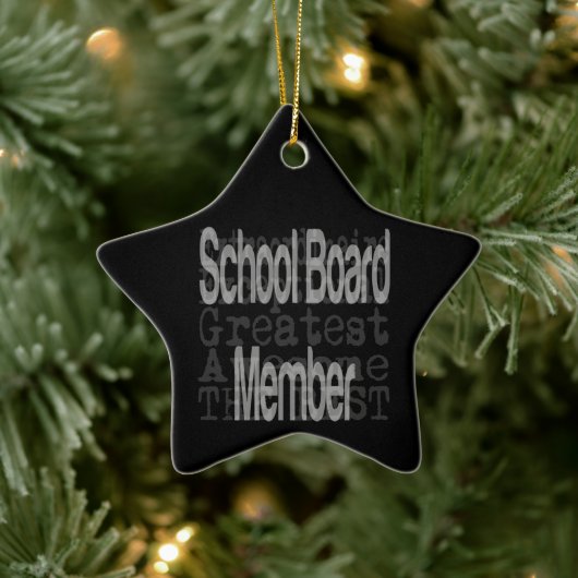 Buitengewoon lid van het schoolbestuur keramisch ornament (Boom)