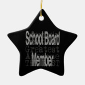 Buitengewoon lid van het schoolbestuur keramisch ornament (Voorkant)
