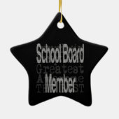Buitengewoon lid van het schoolbestuur keramisch ornament (Achterkant)