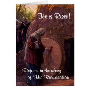 Buitengewoon Mary Magdalene bij Jezus Lege Tomb