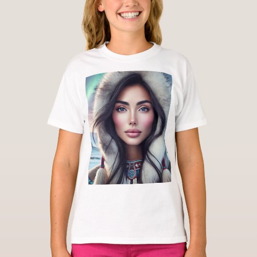 Buitengewoon mooie Inuit vrouw T-shirt (Voorkant)