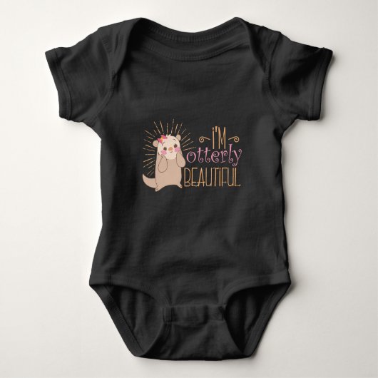 Buitengewoon mooie Schattigee otter gag Romper (Voorkant)