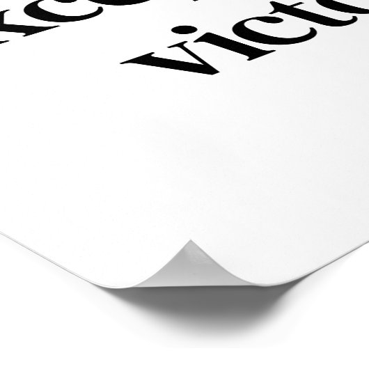 Buitengewoon overwinnend Poster (Hoek)