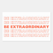 Buitengewoon Rechthoekige Sticker (Voorkant)