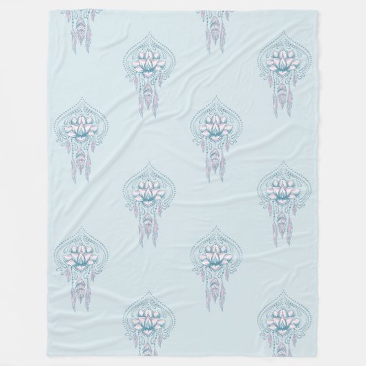 Buitengewoon Spiritueel symboolpatroon 1 Fleece Deken (Voorkant)