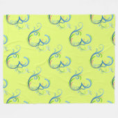 Buitengewoon Spiritueel symboolpatroon 3 Fleece Deken (Voorkant (Horizontaal))