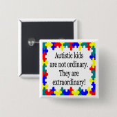 Buitengewoon Vierkante Button 5,1 Cm (Voorkant /achterkant)