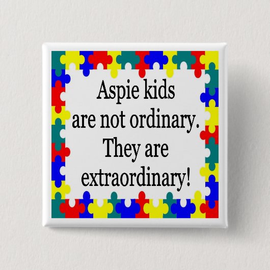 Buitengewoon Vierkante Button 5,1 Cm (Voorkant)