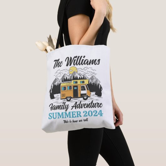  buitengezinskammer RV Van Road Trip Tote Bag (Dichtbij)