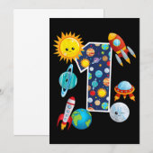 Buitengoosterplijn 1 jaar oude 1e verjaardag P Kaart (Voorkant / Achterkant)