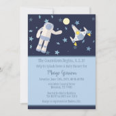 Buitengrens Aftellen begint Baby shower Kaart (Voorkant)