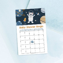 Buitengrens Baby shower Bingo Game