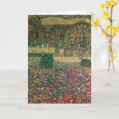 Buitenhuis door Attersee, c.1914 Kaart (Gele Bloem)