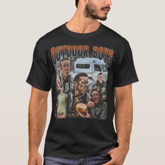 Buitenjongens Grappig Kamperen En T-shirt