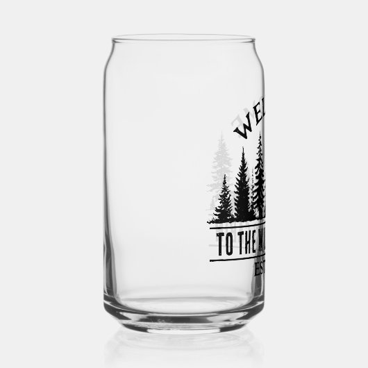 Buitenkamp Gepersonaliseerde Familie Cabine Naam Blikvorm Glas (Rechts)