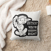 Buitenkant? Je hebt het juiste grappige gameontwer Kussen (Deken)